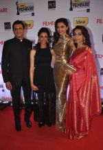Deepika Padukone with family walked the Red Carpet at the 59th Idea Filmfare Awards 2013 at Yash Raj